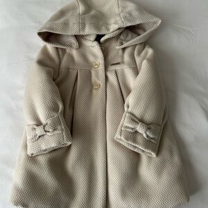 Mayoral Cream Hooded Kids Cape